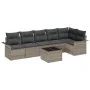 Juego de Sofás de Jardín de 6 Piezas Set de 7 Gris by , Outdoor sofas - Ref: Foro24-3345389, Price: 439,25 €, Discount: %