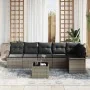 Juego de Sofás de Jardín de 6 Piezas Set de 7 Gris by , Outdoor sofas - Ref: Foro24-3345389, Price: 439,25 €, Discount: %