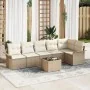 Juego de Sofá de Jardín de 7 Piezas con Cojines Marrón Poliratán by , Outdoor sofas - Ref: Foro24-3345391, Price: 472,57 €, D...