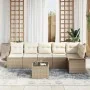 Juego de Sofá de Jardín de 7 Piezas con Cojines Marrón Poliratán by , Outdoor sofas - Ref: Foro24-3345391, Price: 472,57 €, D...