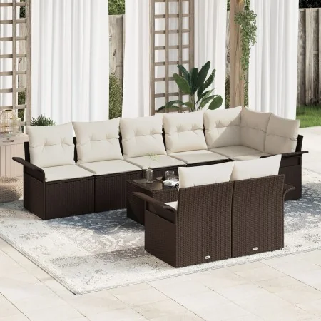 Conjunto de Sofás de Jardín de 8 Piezas con Cojines Ratán Polipropileno Gris | Foro24.es | Tu tienda online para hogar, jardín y más Foro24.es