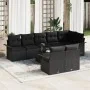 Set de Sofás de Jardín de 9 Piezas con Cojines Beige Rattan Multifuncional | Foro24.es | Tu tienda online para hogar, jardín y más Foro24.es