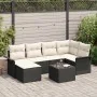 Conjunto de Sofás de Jardín de 6 Piezas con Cojines Marrón Ratán Poliéster von , Outdoor-Sofas - Ref: Foro24-3345437, Preis: ...