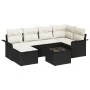 Conjunto de Sofás de Jardín de 6 Piezas con Cojines Marrón Ratán Poliéster von , Outdoor-Sofas - Ref: Foro24-3345437, Preis: ...