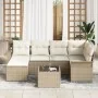 Conjunto de Sofá de Jardín de 7 piezas con Cojines Ratán Poliéster von , Outdoor-Sofas - Ref: Foro24-3345441, Preis: 486,36 €...