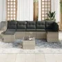 Conjunto de Sofás de Jardín de 8 Piezas con Cojines Gris Poliratán | Foro24.es | Tu tienda online para hogar, jardín y más Foro24.es