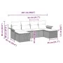 Conjunto de Sofá de Jardín de 6 Piezas con Cojines Gris Poliratán von , Outdoor-Sofas - Ref: Foro24-3345469, Preis: 344,66 €,...