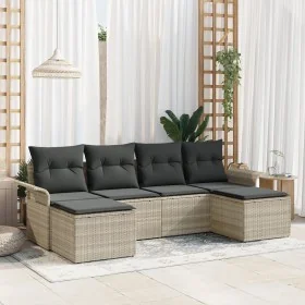 Conjunto de Sofás de Jardín de 6 Piezas con