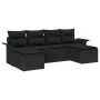 Set de Sofá de Jardín de 6 Piezas con Cojines Negro Ratán Sintético | Foro24.es | Tu tienda online para hogar, jardín y más Foro24.es