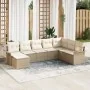Set de sofá de jardín de 8 piezas con cojines ratán beige von , Outdoor-Sofas - Ref: Foro24-3345481, Preis: 548,20 €, Rabatt: %