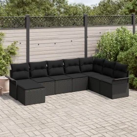 Conjunto de sofá de jardín de 8 piezas con