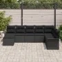 Conjunto de sofá de jardín de 8 piezas con cojines ratán negro de | Foro24.es | Tu tienda online para hogar, jardín y más Foro24.es