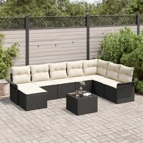 Conjunto de sofá de jardín de 8 piezas con