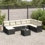 Conjunto de sofá de jardín de 8 piezas con cojines de ratán negro | Foro24.es | Tu tienda online para hogar, jardín y más Foro24.es