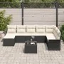 Conjunto de sofá de jardín de 8 piezas con cojines de ratán negro | Foro24.es | Tu tienda online para hogar, jardín y más Foro24.es