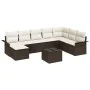 Juego de Sofá de Jardín de 8 piezas con Cojines Ratán Policarbonato Gris von , Outdoor-Sofas - Ref: Foro24-3345488, Preis: 58...