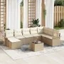 Juego de sofá de jardín de 9 piezas con cojines de Ratán Poli Brown by , Outdoor sofas - Ref: Foro24-3345491, Price: 602,42 €...