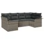 Conjunto de Sofá de Jardín de 6 Piezas con Cojines Ratán Sintético Gris | Foro24.es | Tu tienda online para hogar, jardín y más Foro24.es