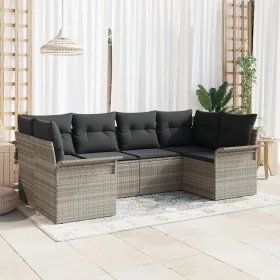 Set de Sofá de Jardín de 6 piezas con Cojines de