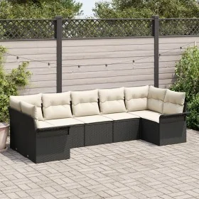 Conjunto de sofá de jardín de 7 piezas con