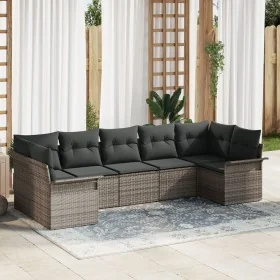 Conjunto de Sofá de Jardín de 7 Piezas con
