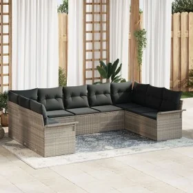 Conjunto de Sofá de Jardín de 9 Piezas con