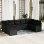 Conjunto de Sofás de Jardín de 9 Piezas con Cojines Negro de Poliratán | Foro24.es | Tu tienda online para hogar, jardín y más Foro24.es