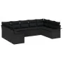Conjunto de Sofás de Jardín de 9 Piezas con Cojines Negro de Poliratán | Foro24.es | Tu tienda online para hogar, jardín y más Foro24.es