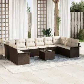 Conjunto de Sofá de Jardín de 10 Piezas con