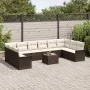Conjunto de Sofá de Jardín de 10 Piezas con Cojines Gris Poliratán | Foro24.es | Tu tienda online para hogar, jardín y más Foro24.es