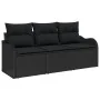 Juego de Sofá de Jardín de 3 Piezas con Cojines Negro Poliratán by , Outdoor sofas - Ref: Foro24-3345563, Price: 216,57 €, Di...