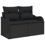 Juego de Sofá de Jardín de 3 Piezas con Cojines Negro Poliratán by , Outdoor sofas - Ref: Foro24-3345563, Price: 216,57 €, Di...