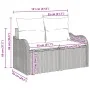 Juego de Sofá de Jardín de 3 Piezas con Cojines Negro Poliratán by , Outdoor sofas - Ref: Foro24-3345563, Price: 216,57 €, Di...