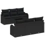 Juego de Sofá de Jardín de 7 Piezas con Cojines Negro Poliratán von , Outdoor-Sofas - Ref: Foro24-3345593, Preis: 484,38 €, R...