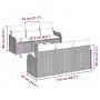 Juego de Sofá de Jardín de 7 Piezas con Cojines Negro Poliratán von , Outdoor-Sofas - Ref: Foro24-3345593, Preis: 484,38 €, R...