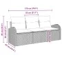 Juego de Sofás de Jardín de 3 Piezas con Cojines Negro Ratán Poliéster by , Outdoor sofas - Ref: Foro24-3345903, Price: 213,9...