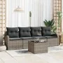 Juego de Sofás de Jardín de 5 Piezas con Cojines Gris de Ratán by , Outdoor sofas - Ref: Foro24-3345909, Price: 309,84 €, Dis...