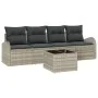 Set de Sofá de Jardín de 5 Piezas con Cojines Beige de Rattan by , Outdoor sofas - Ref: Foro24-3345912, Price: 337,58 €, Disc...