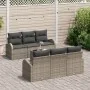 Sofá de Jardín de 7 Piezas con Cojines de Ratán Gris | Foro24.es | Tu tienda online para hogar, jardín y más Foro24.es