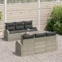 Juego de sofá de jardín de 7 piezas con cojines gris claro ratán sintético von , Outdoor-Sofas - Ref: Foro24-3345932, Preis: ...