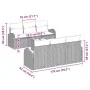 Conjunto de Sofá de Jardín de 7 Piezas con Cojines Negro Poliratán by , Outdoor sofas - Ref: Foro24-3345933, Price: 480,09 €,...