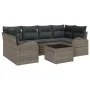 Juego de Sofá de Jardín de 7 Piezas con Cojines Gris Polirratán by , Outdoor sofas - Ref: Foro24-3345939, Price: 446,38 €, Di...