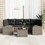 Juego de Sofá de Jardín de 7 Piezas con Cojines Gris Polirratán by , Outdoor sofas - Ref: Foro24-3345939, Price: 446,38 €, Di...