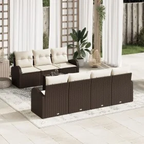 Conjunto de Sofás de Jardín de 8 Piezas con
