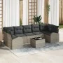 Juego de Sofás de Jardín de 8 Piezas con Cojines Gris Claro by , Outdoor sofas - Ref: Foro24-3345962, Price: 579,94 €, Discou...