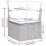 Juego de Sofás de Jardín de 8 Piezas con Cojines Gris Claro by , Outdoor sofas - Ref: Foro24-3345962, Price: 579,94 €, Discou...