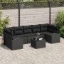 Juego de Sofás de Jardín de 8 Piezas con Cojines Ratán Sintético Negro von , Outdoor-Sofas - Ref: Foro24-3345963, Preis: 555,...