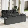 Conjunto de Sofá de Jardín de 9 Piezas con Cojines Negros de Poliratán by , Outdoor sofas - Ref: Foro24-3345973, Price: 594,2...