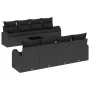 Conjunto de Sofá de Jardín de 9 Piezas con Cojines Negros de Poliratán by , Outdoor sofas - Ref: Foro24-3345973, Price: 594,2...
