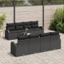 Conjunto de Sofá de Jardín de 9 Piezas con Cojines Negros de Poliratán by , Outdoor sofas - Ref: Foro24-3345973, Price: 594,2...